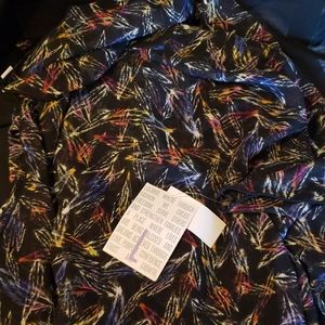 Lularoe Shirley Large, new with tays, feathers